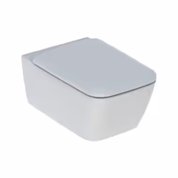 Cuvette suspendu à chasse 36x54 cm blanc brillant - Geberit Rimfree Icon Square La salle de bain moderne Rendez votre salle d ...