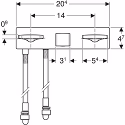Geberit 116.461.21.1 robinet de salle de bain Chrome - Vue supplémentaire 3