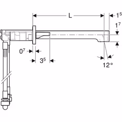 Geberit 116.461.21.1 robinet de salle de bain Chrome - Vue supplémentaire 4
