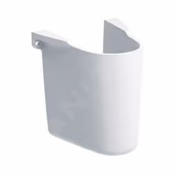 Cache-siphon pour lave-mains Selnova couleur blanche matériau céramique sanitaire largeur 275 mm hauteur 325 mm profondeur 28 ...