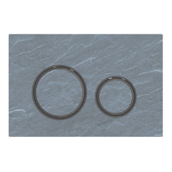 Geberit 115.651.JM.1 pièce de remplacement de chasse d’eau Plaque de rinçage Noir, Chrome