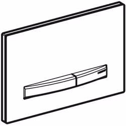 Geberit 115.670.JM.2 pièce de remplacement de chasse d'eau Plaque de rinçage Rouge - Vue supplémentaire 2