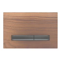 Geberit 115.671.JX.2 pièce de remplacement de chasse d’eau Plaque de rinçage Noir, Chrome