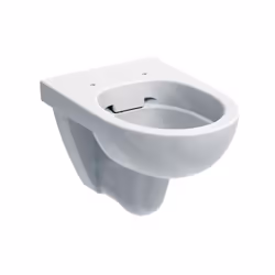 WC suspendu Selnova avec fond creux couleur blanche matériau céramique sanitaire sans bride de rinçage Rimfree à fond creux 2 ...