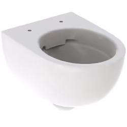 WC suspendu Selnova Compact avec fond creux couleur blanche matériau céramique sanitaire installation par suspension sans bri ...