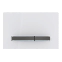 Geberit 115.671.11.2 pièce de remplacement de chasse d’eau Plaque de rinçage Noir, Blanc, Chrome