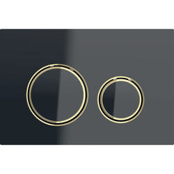 Geberit 115.652.SJ.1 pièce de remplacement de chasse d’eau Plaque de rinçage Noir