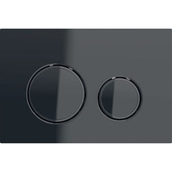 Geberit 115.651.SJ.1 pièce de remplacement de chasse d’eau Plaque de rinçage Noir, Chrome