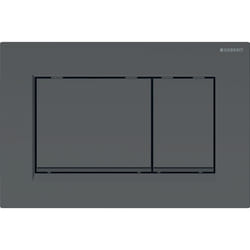 Geberit 115.883.16.1 pièce de remplacement de chasse d’eau Plaque de rinçage Noir, Rouge