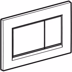 Geberit 115.883.11.1 pièce de remplacement de chasse d'eau Plaque de rinçage Blanc - Vue supplémentaire 2