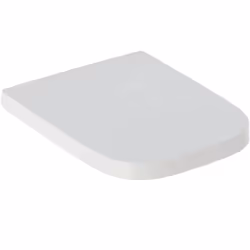 Abattant de WC Selnova Square, fixation par le haut couleur blanche matériau duroplast dimensions 445 × 355 × 45 mm avec abai ...