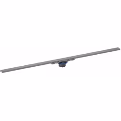 Canivelle de douche Geberit CleanLine50 couleur chrome noir brossé matériau : inox pour l'évacuation des douches de plain pie ...