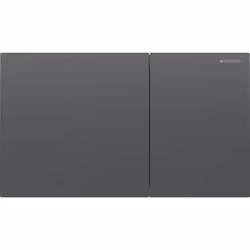 Geberit 115.622.QD.1, Plaque de rinçage, Noir, Chrome, Geberit, 250 mm, 23 mm, 146 mm