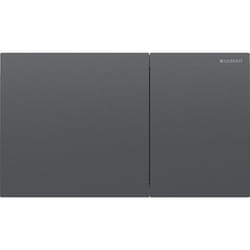 Geberit 115.622.QD.1 pièce de remplacement de chasse d’eau Plaque de rinçage Noir, Chrome