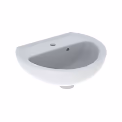 Lave-mains avec trop plein asymétrique. ◉ Détails : Matière : céramique ◉ Forme : demi-rond ◉ Longueur : 40 cm ◉ Largeur : 33 ...
