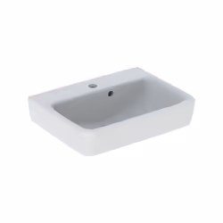 Geberit Renova Plan 1x lave-mains largeur 50 cm x profondeur 38 cm x hauteur 16.5 cm blanc rectangulaire 1 trou de robinetter ...