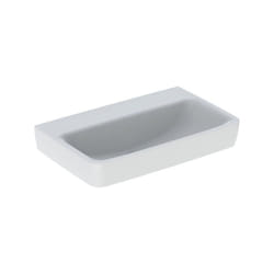 Geberit Renova Compact lavabo, 650x370mm, sans trou pour robinet,