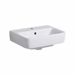 Geberit Renova Plan 1x lavabo à poser largeur 45 cm x profondeur 34 cm x hauteur 17 cm blanc rectangulaire 1 trou de robinett ...