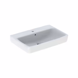 Geberit Renova Plan 1x lavabo à poser largeur 70 cm x profondeur 48 cm x hauteur 18.5 cm blanc rectangulaire 1 trou de robine ...