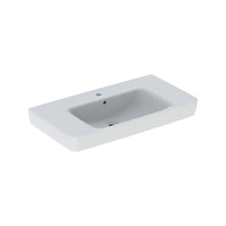 Geberit Renova Plan, lavabo avec tablette, 90x48 cm, 1 trou pour