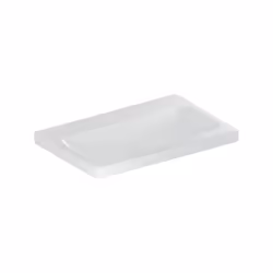 Geberit iCon Light Plan de toilette largeur 75 cm x profondeur 16 cm Céramique sanitaire blanc rectangulaire sans trou pour r ...