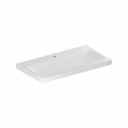 Geberit iCon Light 1x lavabo largeur 90 cm x profondeur 16 cm Céramique sanitaire blanc rectangulaire avec trou pour robinet  ...
