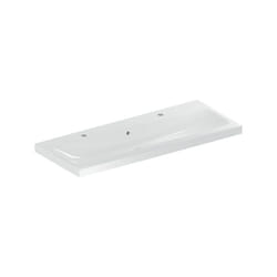 Geberit iCon Light lavabo, 120 cm x 48 cm, avec 2 trous pour
