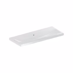 Geberit iCon Light 1x lavabo largeur 120 cm x profondeur 16 cm Céramique sanitaire blanc rectangulaire sans trou pour robinet ...