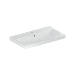 Keramag - Geberit iCon Light lavabo avec saillie raccourcie, 75 cm x 42 cm,