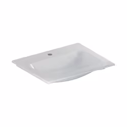 Meuble-lavabo sans trop-plein couleur : blanche matériau : argile réfractaire fine dimensions : 600 × 480 × 130 mm sans trop- ...