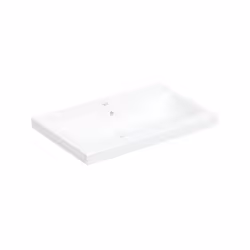 Geberit iCon Light 1x lavabo à poser largeur 75 cm x profondeur 16 cm Céramique sanitaire blanc rectangulaire avec trou pour  ...