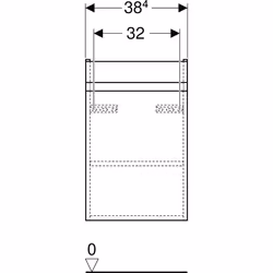 Geberit 501.902.00.1 Porte de placard Noyer - Vue supplémentaire 4