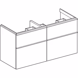 Geberit 502.309.01.3 Porte de placard Blanc