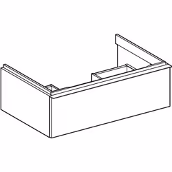 Geberit 502.311.01.1 Porte de placard Blanc