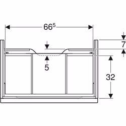 Geberit 502.311.01.1 Porte de placard Blanc