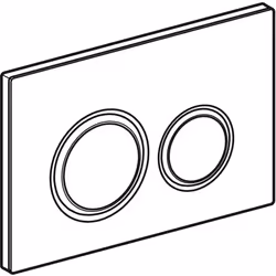 Geberit 115.884.JL.1 pièce de remplacement de chasse d'eau Plaque de rinçage Chrome - Vue supplémentaire 2