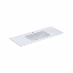 Geberit ONE 1x lavabo sans trop-plein Largeur 120 cm x hauteur 14 cm x profondeur 48 cm Bord étroit Sortie verticale blanc av ...