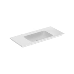 Geberit one lavabo pour meubles sortie verticale, 105x14x48cm,