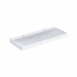 Geberit ONE 1x lavabo sans trop-plein largeur 120 cm x hauteur 14 cm x profondeur 48 cm Peut être encastré Sortie verticale b ...