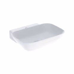 Geberit ONE lavabo 1x lavabo à poser en forme de coupe Sortie verticale Céramique sanitaire blanc avec KeraTect 50 cm x 14 cm ...