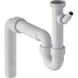 Geberit Accessoires - Siphon en tube pour éviers, avec raccord de tuyau, sortie verticale, d 40 mm 152.556.11.1