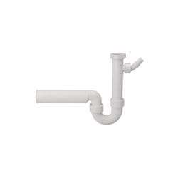 Geberit - Accessoires - Siphon pour éviers, avec embout cannelé équerre, sortie horizontale, d 40 mm 152.713.11.1