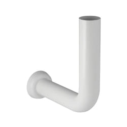 Coude de chasse 90° haute position avec rosace 20x20cm blanc - GEBERIT - 118.008.11.1