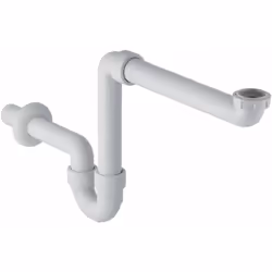 Siphon à encombrement réduit pour un raccordement efficace au lavabo du meuble de salle de bains encombrement réduit sortie h ...