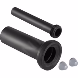 Kit de raccordement pour WC suspendu Geberit couleur noire chrome mat matériau polyéthylène (PE- HD) diamètre 110 mm longueur ...