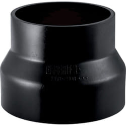 Réduction (plus étroite) pehd 110x90 symétrique courte, noire (réseau d'égouts en pehd)
