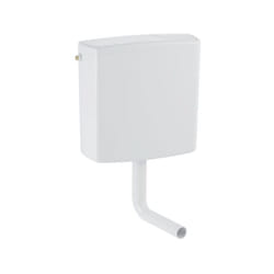 AP140 réservoir apparent 140300111 bas/demi-haut suspendu, double chasse, blanc - Geberit