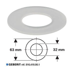 Joint de cloche pour wc Geberit 63 x 32 mm Geberit réf.816.418.00.1