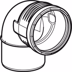 Geberit 390.624.14.1 raccord de tuyau de ventilation, d'écoulement et de purge - Vue supplémentaire 2