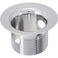 Bonde de raccordement de lavabo clou chromé brillant